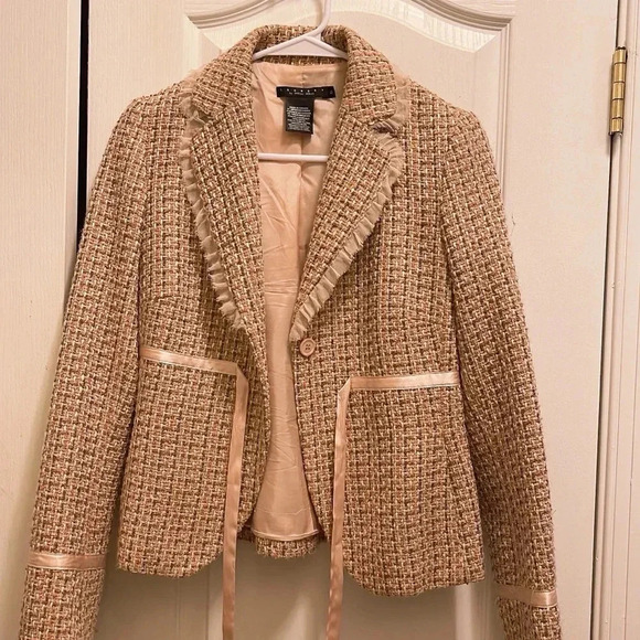 Laundry by SHELLI SEGAL jacket with satin belt tie - Picture 1 of 11